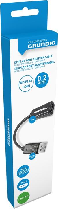 Actual product image Grundig Cable video DisplayPort 0.2m (0.20 m, DisplayPort)