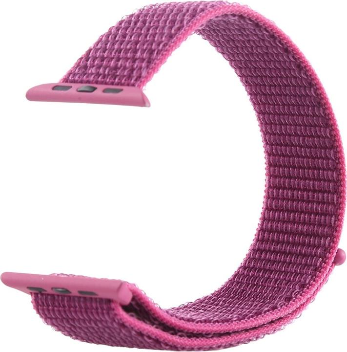 Produktbild Cover-Discount Apple Watch 42 / 44mm - Nylon Armband mit Klettverschluss violett (42 mm, 44 mm, Nylon)