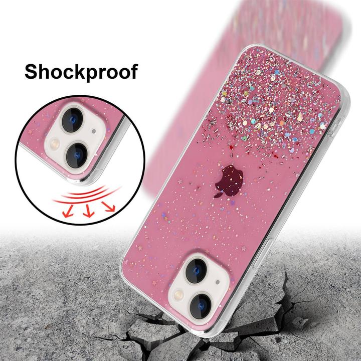 Actual product image Cadorabo TPU cover sparkling glitter (Apple iPhone 13)