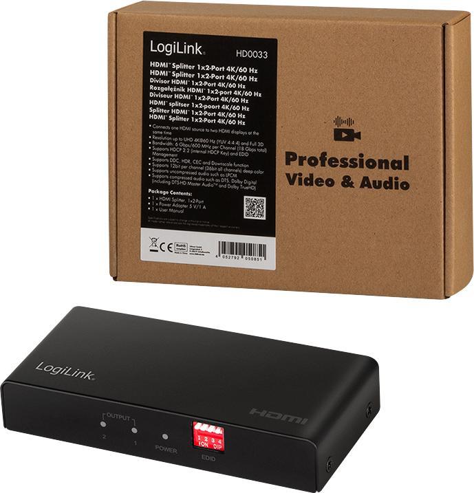 Produktbild LogiLink Video-/Audio-Splitter