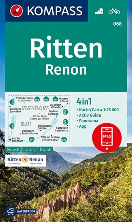 Image du produit KOMPASS Carte de randonnée Ritten, Renon