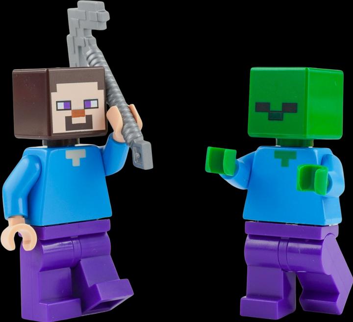 Produktbild LEGO Minecraft Minifiguren-Set Steve & Alex vs. Zombie - NEU! 3 Figuren