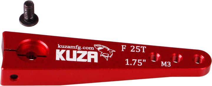 Kuza Servohebel 1-Arm Futaba 25T 45/39/33mm 1.75" M3 Heavy Duty V2 Aluminium