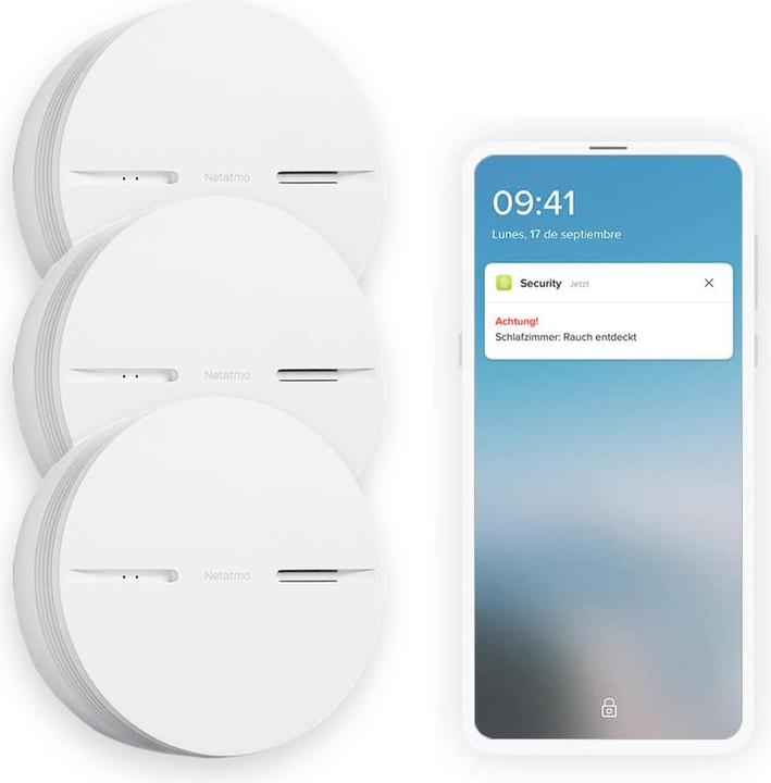 Netatmo Smarter Rauchmelder 3er Set