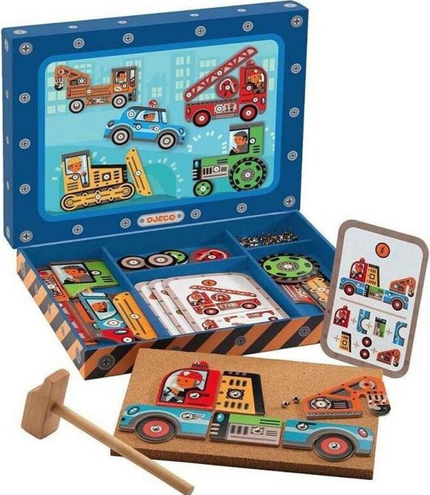 Actual product image Djeco Tap Tap Vehicles (Multilingual)