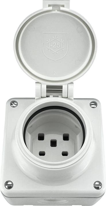 Image du produit Steffen MICA Prise AP humide 1xT25 (16A/400V) IP55 ws