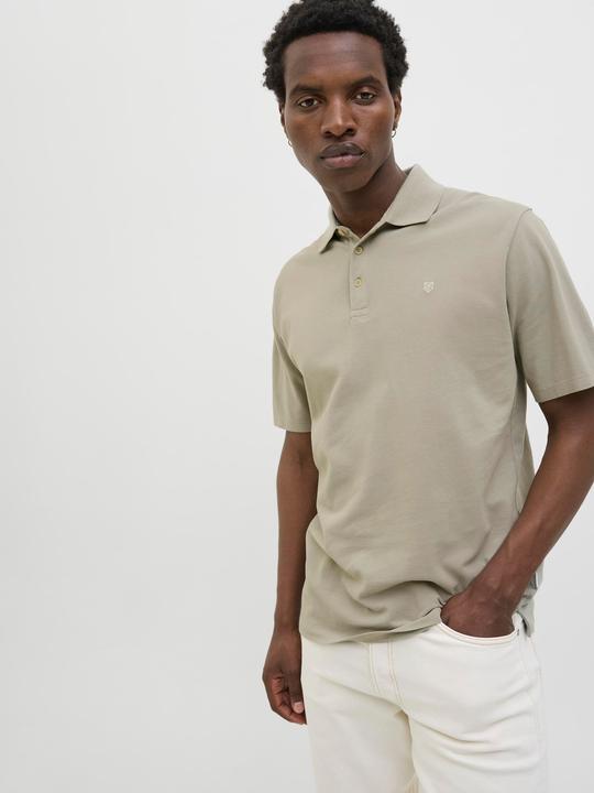 Actual product image Jack & Jones Single-coloured shirt collar polo shirt Poloshirt (XL)