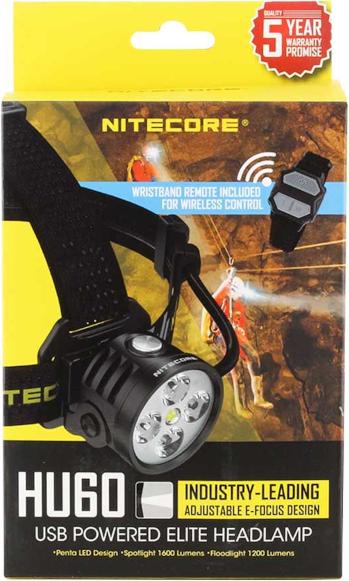 Produktbild Nitecore HU60 - 1600 Lumen, elektronischer Fokus inkl. Fernbedienung (1600 lm)