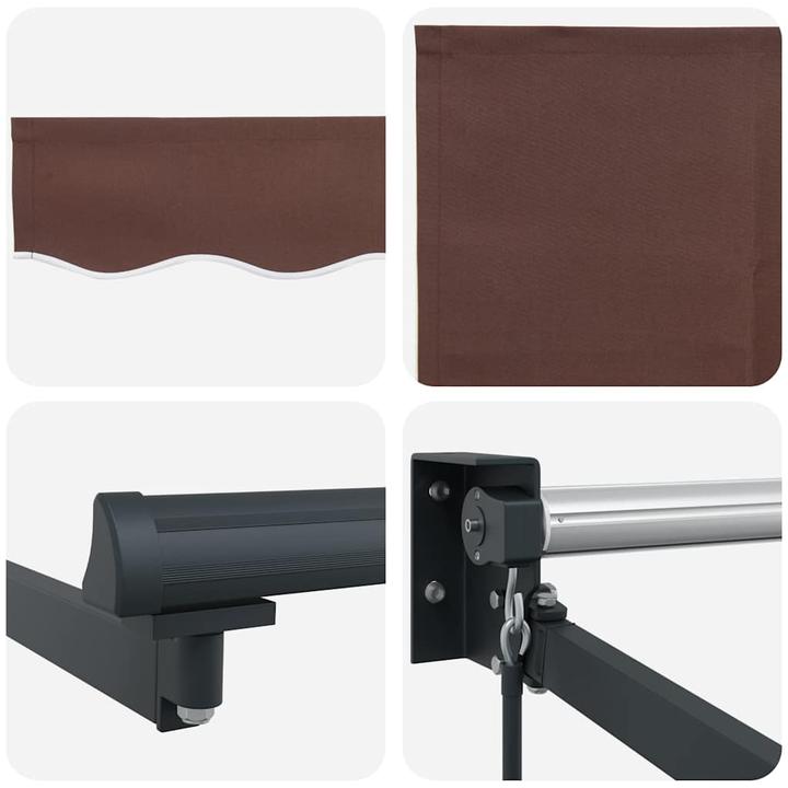 Actual product image VidaXL Awning Retractable 3.5X2.5 M Fabric And Aluminium (3 m)