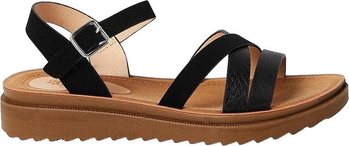 Actual product image Good For The Sole Womens/Ladies Axel Asymmetric Panel Wide Sandals (40)