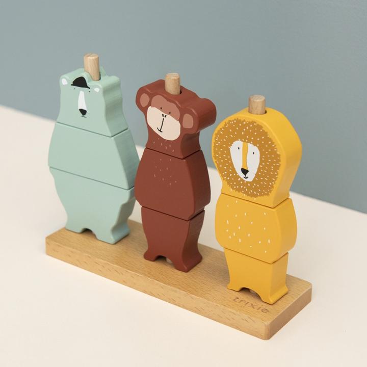 Actual product image Trixie Baby Wood pile puzzle animals