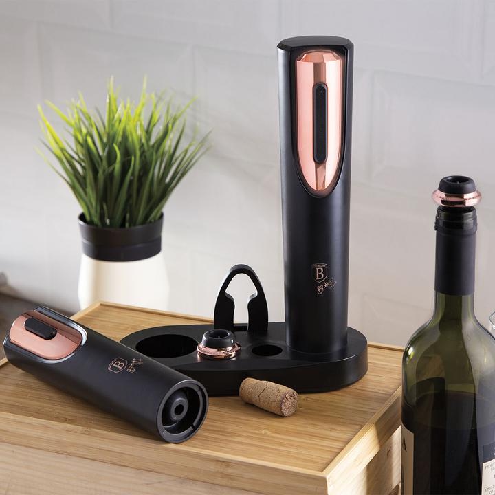 Produktbild BerlingerHaus elektrischer Weinöffner Black Rose Collection (Elektrischer Korkenzieher)