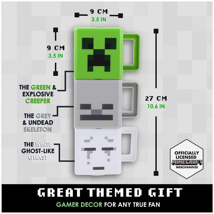 Produktbild Paladone Products MINECRAFT - 3 Mug Empilable (3 x)