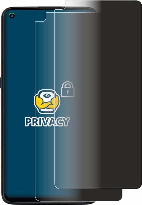 Productafbeelding BROTECT Anti-spionnetje privacyfolie Beschermfolie tegen blauw licht (2 Stuk, Motorola Moto G9 Plus)