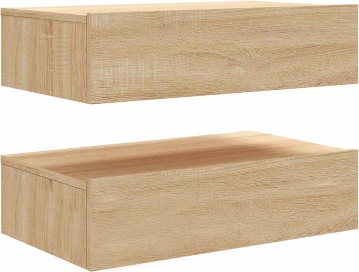 Image du produit VidaXL TV Schrank mit LED-Leuchten Fernsehschrank Lowboard 2 Stk. Sonoma-Eiche