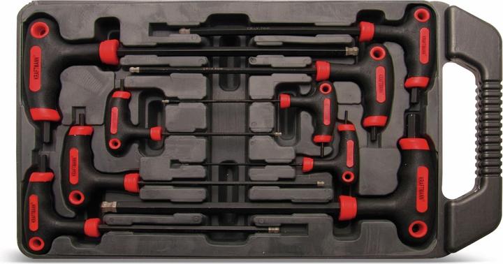 Produktbild BGS Schraubendreher-Satz mit T-Griff und seitlicher Klinge Innensechskant 2 - 10 mm 9-tlg. (Innensechskant)