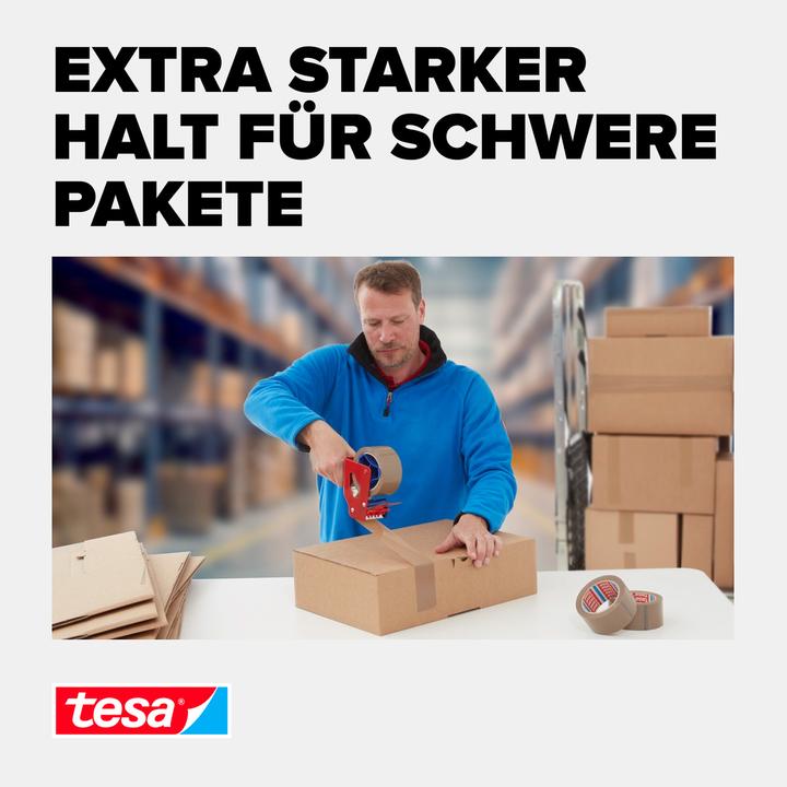 Image du produit tesa tesapack Ruban adhésif pour colis ULTRA STRONG - Ruban adhésif en PVC pour un emballage serré et (50 mm)