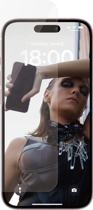 Actual product image PanzerGlass SAFE. Screen Protector Ultra-Wide Fit (1 Piece, Apple iPhone 15)