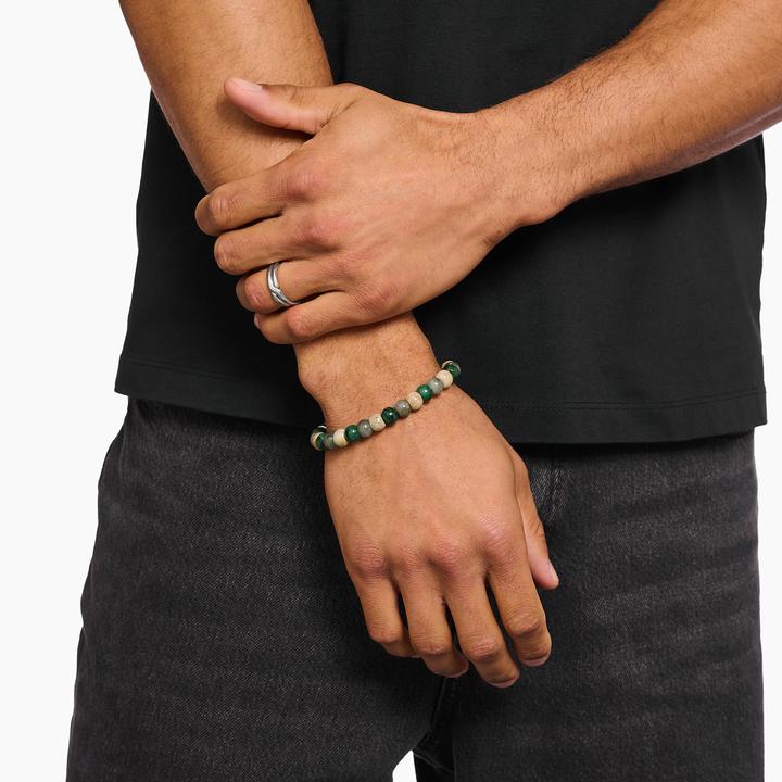 Produktbild Thomas Sabo Armband Jasper Jade und Labradorit (17 cm, Silber 925)