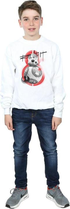Actual product image Star Wars Boys The Last Jedi BB-8 Roll With It Sweatshirt (140, 146)