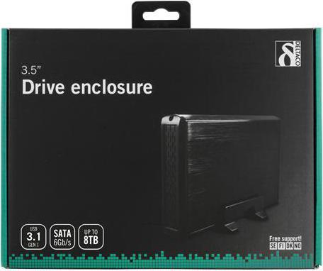 Image du produit Deltaco HDD case SATA 3.5 "USB 3.0, noir (3.5")