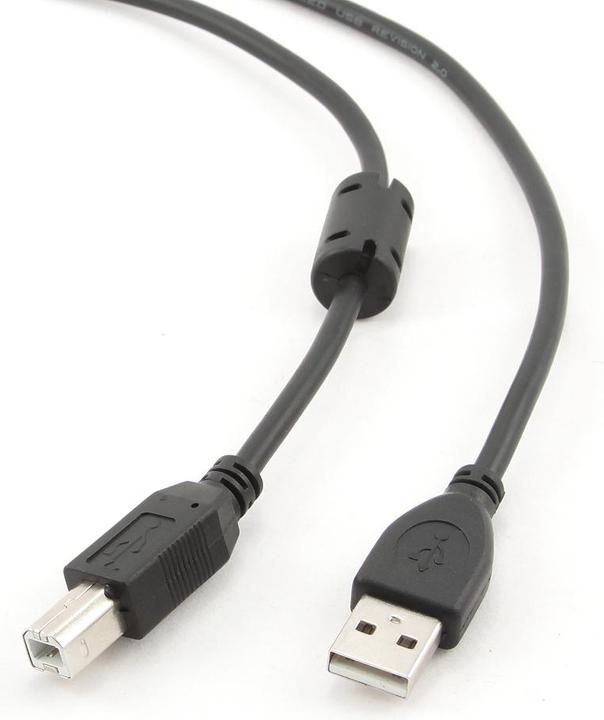 Produktbild Gembird CCFB-USB2-AMBM-1.5M Druckerkabel 1,5 m Schwarz (1.50 m, USB 2.0)