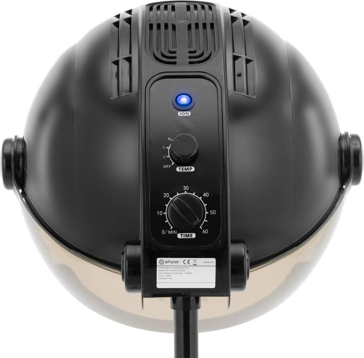 Produktbild Physa Haartrockner Trockenhaube Fönhaube 1200 W mit Stativ / Ionenfunktion 30 - 66 °C