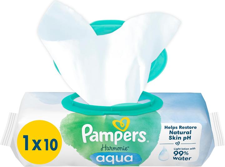 Pampers Harmonie Aqua (10 Stück)
