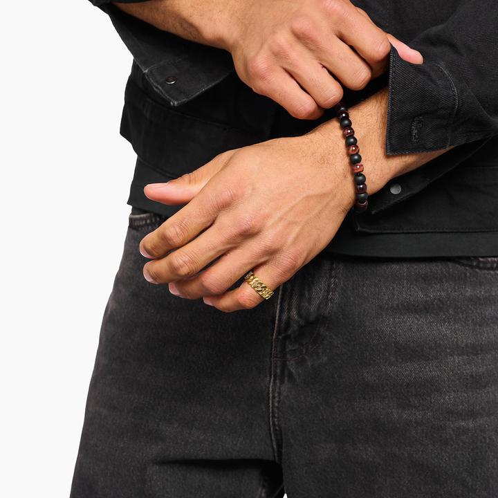 Produktbild Thomas Sabo Ring Kettenglieder breit vergoldet (56, 925 Silber)