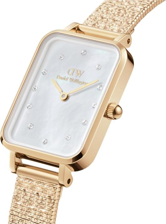 Immagine prodotto Daniel Wellington Quadro Lumine Pianoforte pressato Oro Bianco (Orologio da polso analogico, 20 mm)