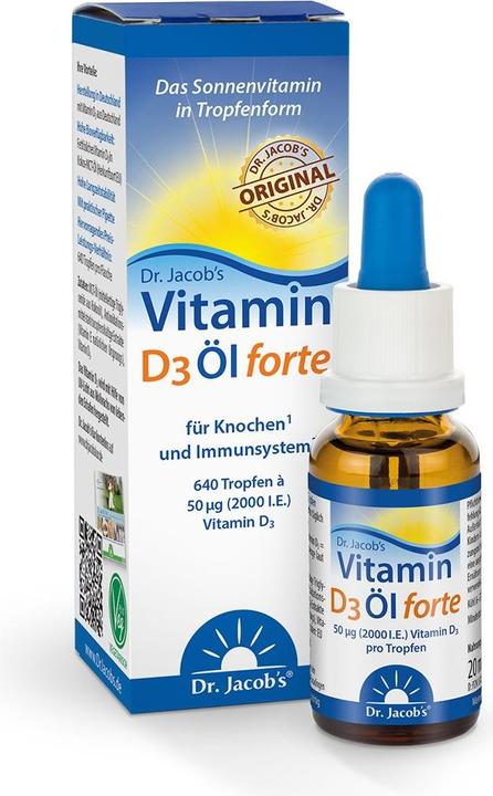 Image du produit Dr. Jacob's Huile D3 forte (1 pièce(s), Gouttes, 72 g)