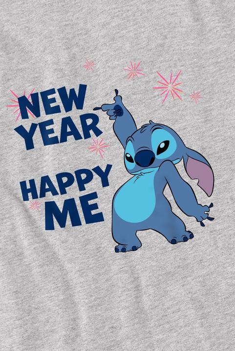 Actual product image Lilo & Stitch Mens New Year, Happy Me T-Shirt (S)