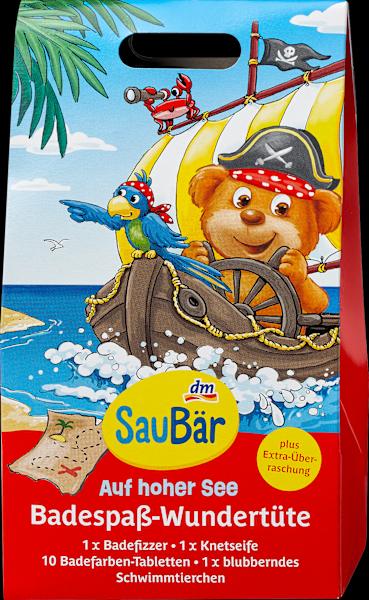 Produktbild dm SauBär Kinder Badezusatz Wundertüte Auf hoher See (Schaumbad, Badesalz)