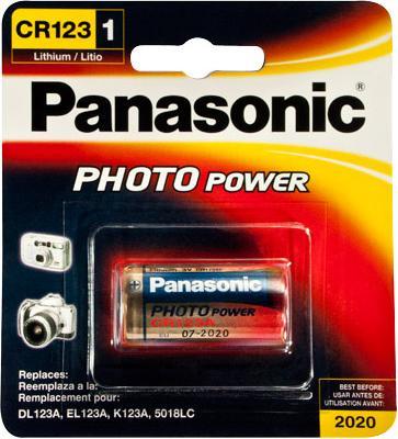 Actual product image Panasonic Photo Lithium CR123 (100 pcs., CR123A)