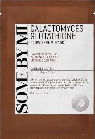 Some By Mi Galactomyces Glutathione Glow Serum Mask - Illuminating Sheet Face Mask für empfindliche und