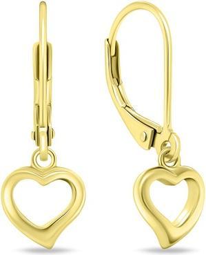 Brilio Silver - Romantic gold-plated earrings Heart EA729Y
