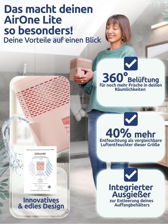 Actual product image BonAura AirOne Lite - Raumentfeuchter (16 m²)