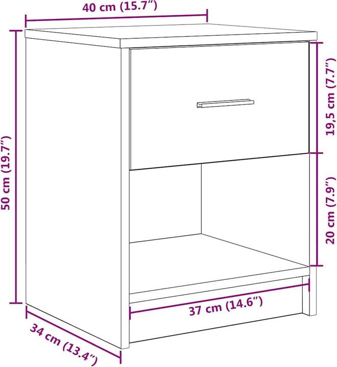 Actual product image VidaXL Olga (40 x 34 x 50 cm)