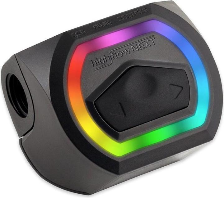 Actual product image Aqua Computer Flow sensor high flow NEXT, OLED, 2x G1/4, RGBpx