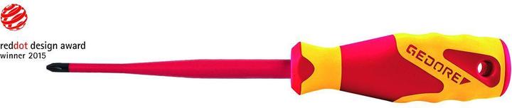 Actual product image Gedore VDE 2162 PH 1 VDE Screwdriver SLIM DRIVE Cross-recess PH 1 (Phillipps cross recess (PH))