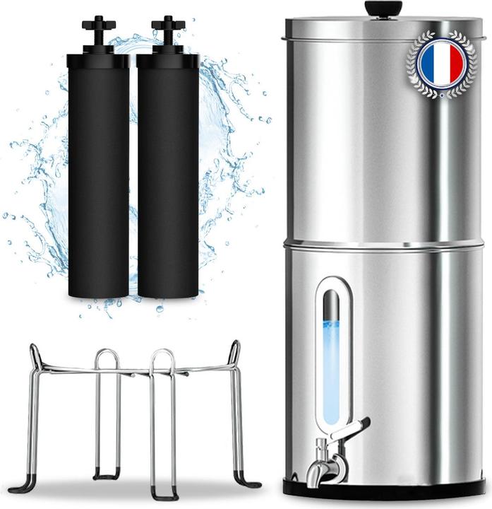 Orinko Wasserspender mit Schwerkraftfilter 8.5 Liter inkl. 2 Filter