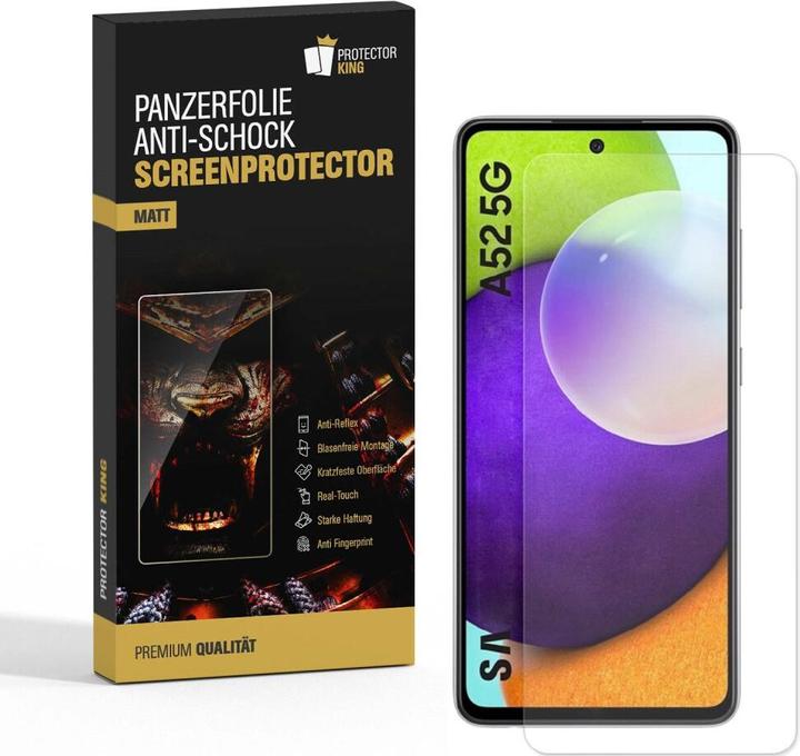 Actual product image Protectorking 6x Panzerfolie Anti-Shock matt entspiegelt (6 Piece, Samsung Galaxy A52)