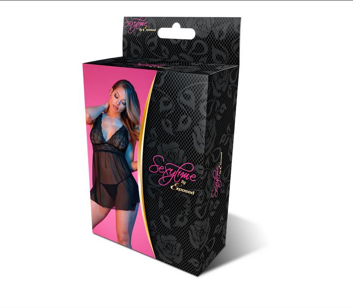 Image du produit Magic Silk Baby Doll w/ Fly Away Back & G-Set/X (L, XL)