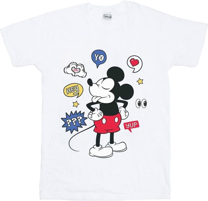 Actual product image Disney Mens Mickey Mouse Tongue Out T-Shirt (L)