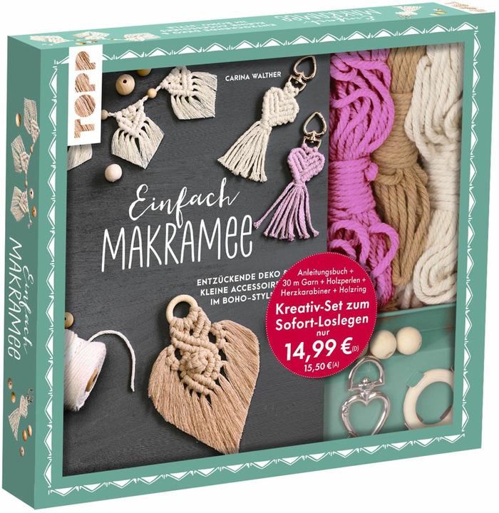 Immagine prodotto Semplice set creativo di macramè. Con libro di istruzioni e materiale