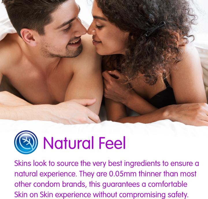 Actual product image Skins Extra Large" 4 XXL condoms made of crystal clear latex - without latex odour (4 pcs.)