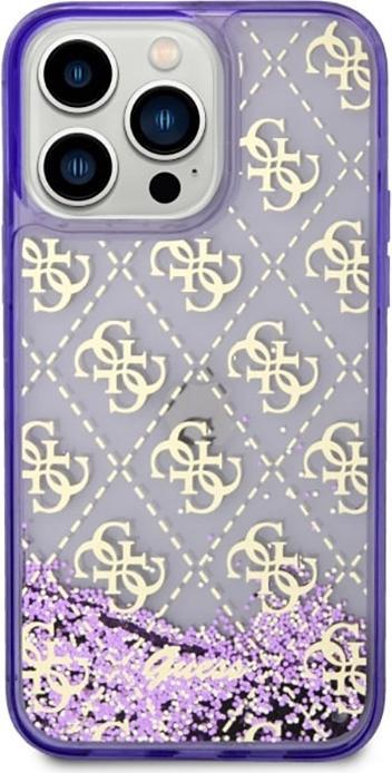 Image du produit Guess GUHCP14XLC4PSGU iPhone 14 Pro Max 6.7" violet/pourpre étui rigide paillettes liquides 4G Transculent (Apple iPhone 14 Pro Max)