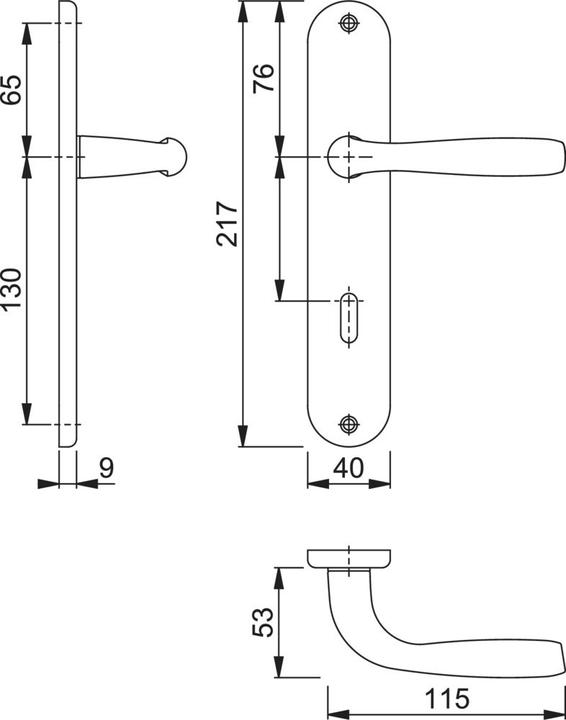Produktbild Magni Alu-Lang-Grt,Maribor,8/72 /BB,F271 (goldf.),35-44 1766/3022P (Türgriff)
