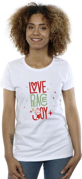 Actual product image Disney Womens/Ladies The Aristocats Marie Love Peace Joy Cotton T-Shirt (XXL)