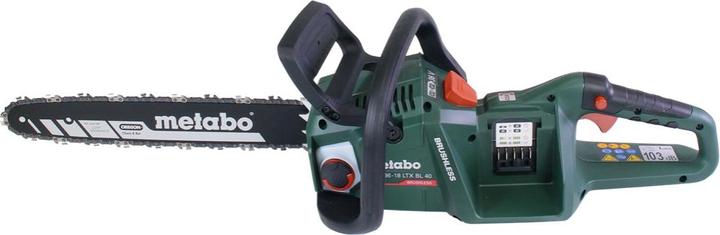 Produktbild Metabo MS 36-18 LTX BL 40 Akku KettensÃ¤ge 36 V ( 2x 18 V ) 40 cm 22 m/s Brushless + 2x Akku 5,5 Ah (Akku Kettensäge)